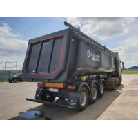 Полуприцеп самосвал Грюнвальд TSt 27 куб, BPW 3x9, 1350, Michelin