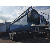 Полуприцеп самосвальный Грюнвальд Gr-TSt 34 куба, SAF 3x11, 1220, Michelin HD, ПО, Binotto