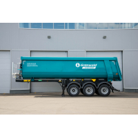 Полуприцеп самосвальный Грюнвальд 34 куба, BPW 3x9, 1220, Michelin HD, ПО