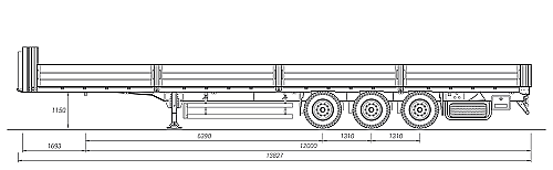Бортовой полуприцеп Грюнвальд