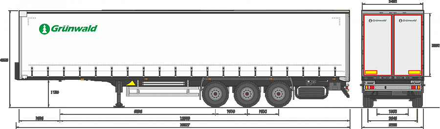 Шторный полуприцеп Грюнвальд Шторный полуприцеп Грюнвальд